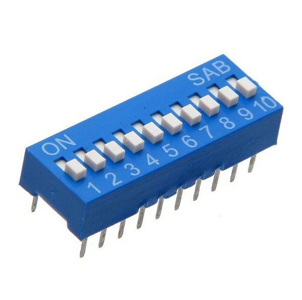 DIP Switch 10 pines