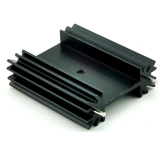 Disipador de calor para transistor, 6x3.5x1.3cm