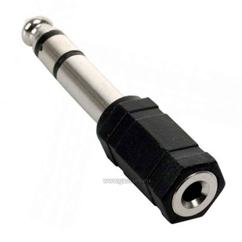 Adaptador Jack 3.5 a Pluc 3.5 estereo