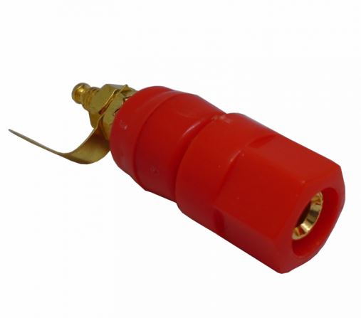 Jack Banana Rojo con conector dorado