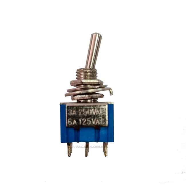 Interruptor de palanca 1P 2T ON - ON 6A 125V