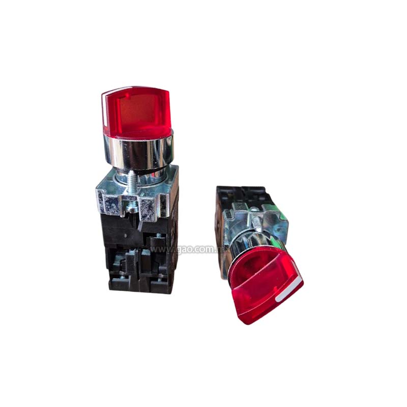 Interruptor de Perilla XB2-BK2465 220VAC 2 Posiciones