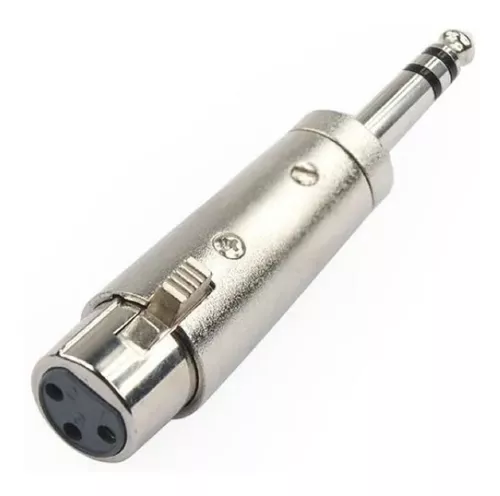 Adaptador Jack XLR a plug 6.3 estereo