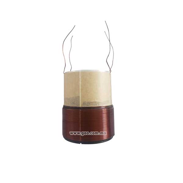 Bobina 2 5/8 tipo TP P3, Aluminio 4 ohms 4C 4P