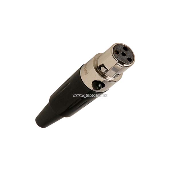 Jack Mini XLR 4 Pines Negro