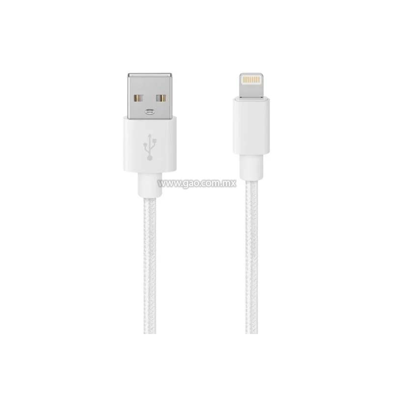 Cable USB a Lightning 1.5 metros Blanco
