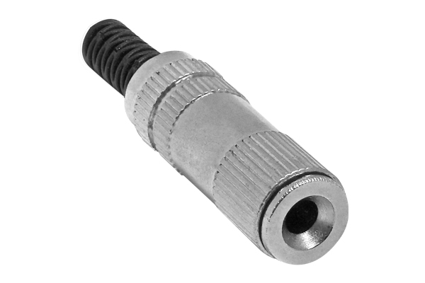 Jack 3.5 metalico estereo p/cable