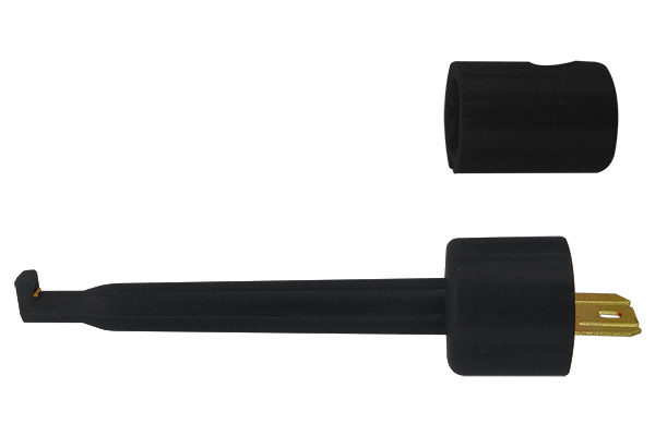 Punta con gancho de prueba Negro