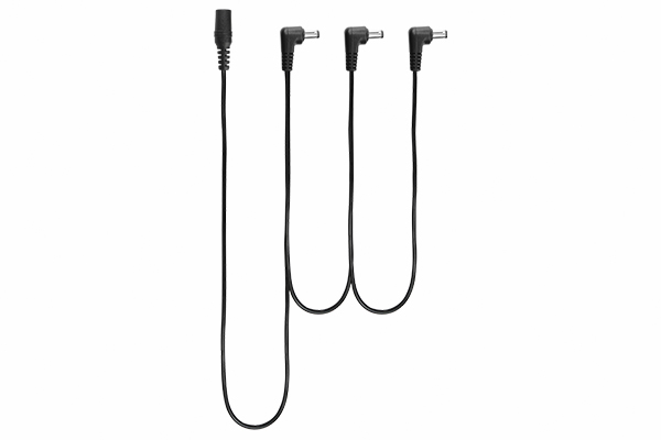 Cable jack 2.1mm a 3 plugs 2.1mm para pedales 1.15m