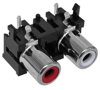 Jack RCA horizontal p/chasis