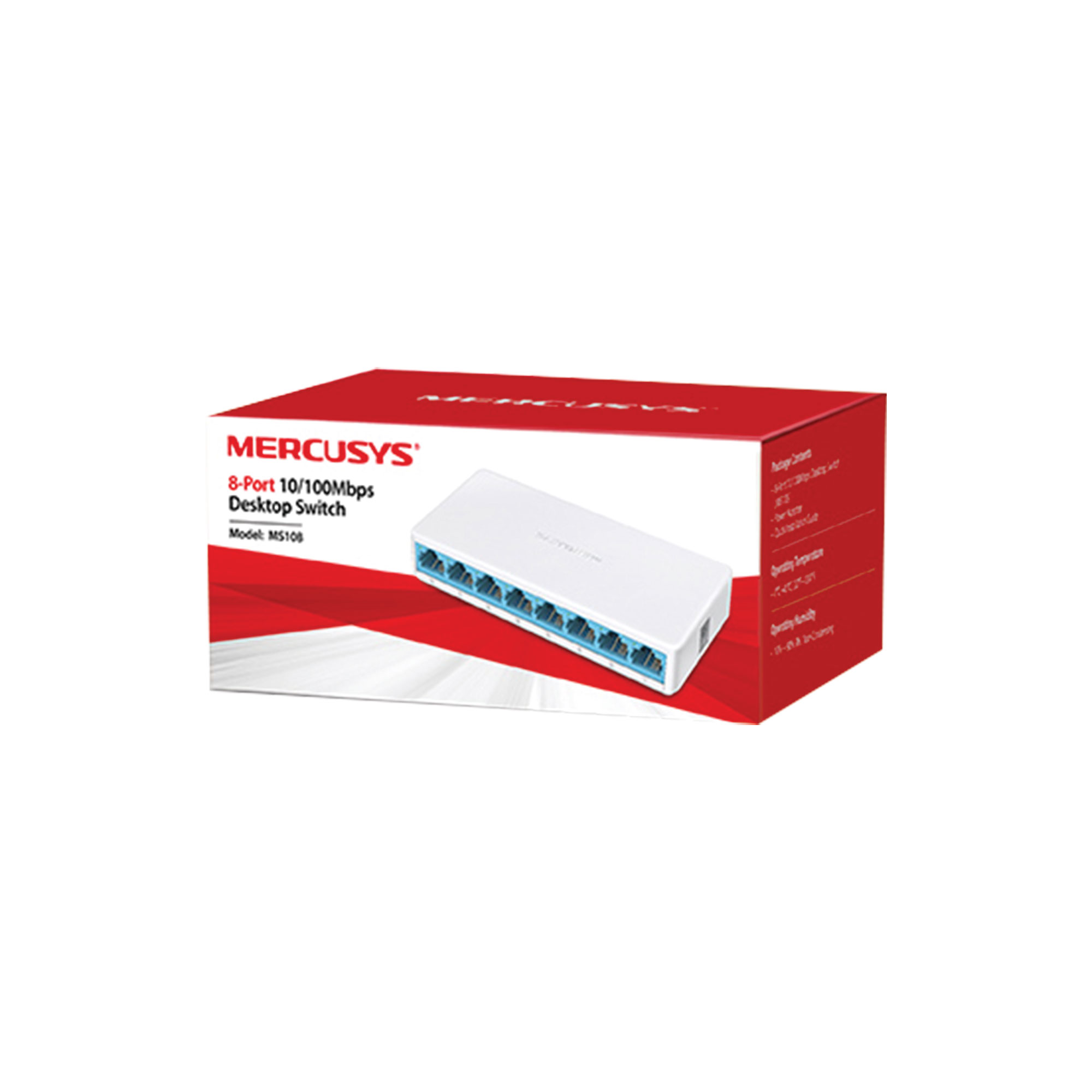 Switch Mercusys 8 Puertos NO Administrable 10/100 Mbps