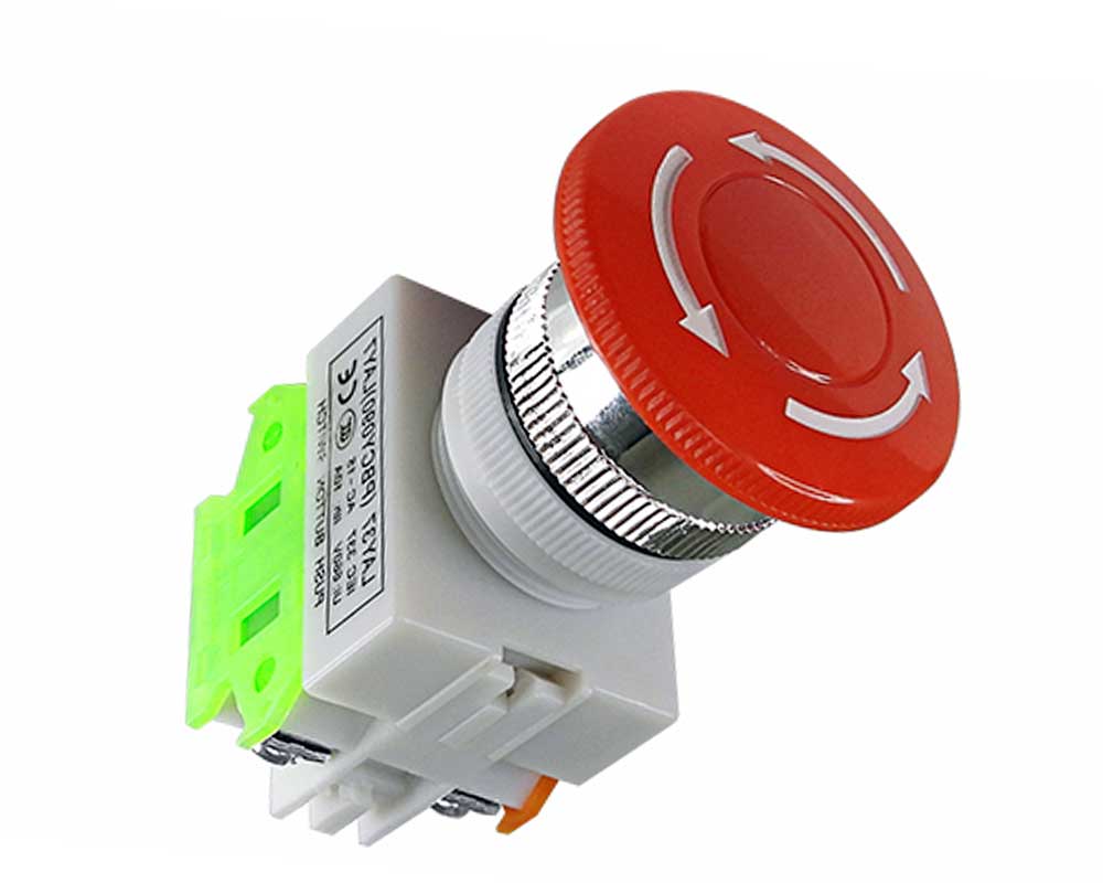 Interruptor tipo push de emergencia 660 V~ 10 A 