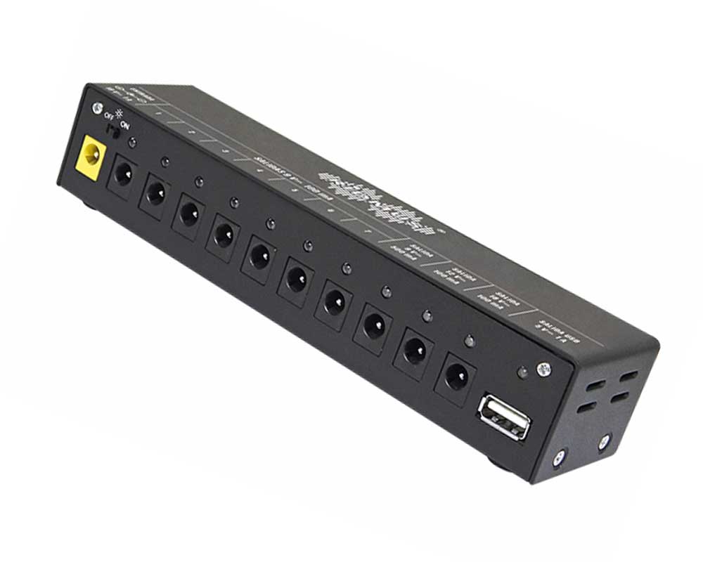 Multiconector para pedales de efectos