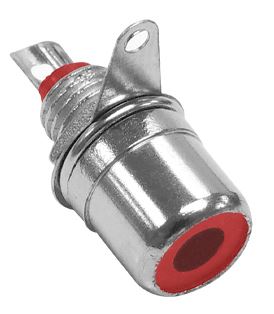 Jack RCA sencillo rojo p/chasis