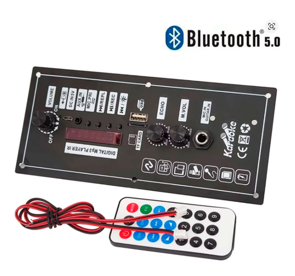 Placa amplificada para bafle 30W - Mp3 Bluetooth 