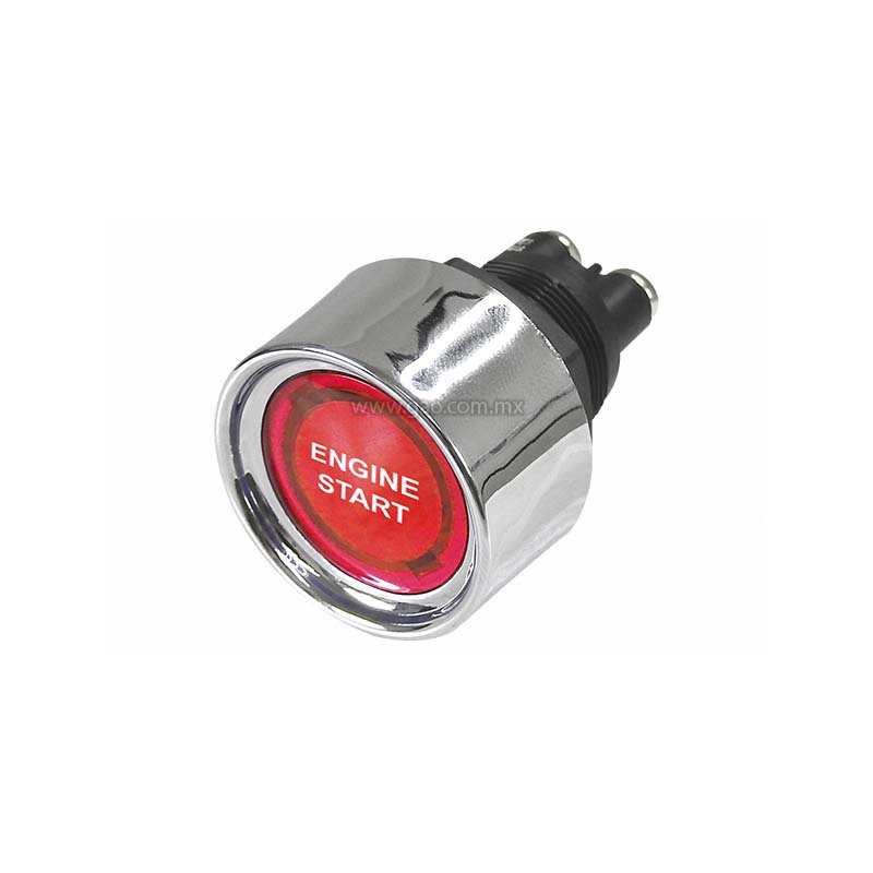 Boton Automotriz para Encendido con Piloto Rojo
