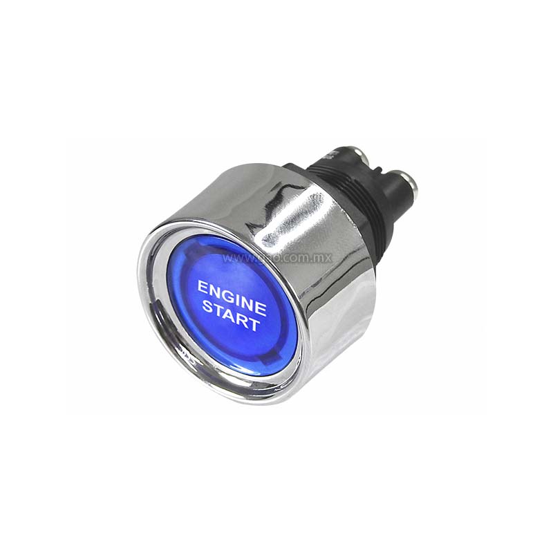 Boton Automotriz para Encendido con Piloto Azul