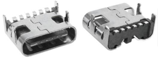 Jack USB-C 6 pines y 4 postes