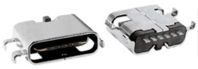 Jack USB-C 6 pines y 4 postes colgantes