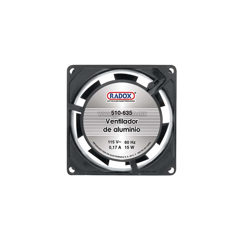 Ventilador de aluminio 4 115v AC