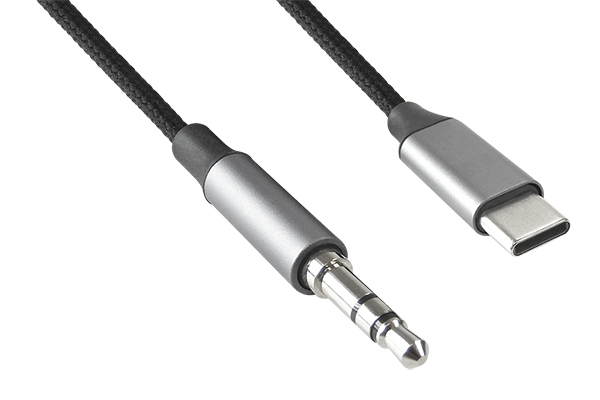 Salida de audio USB-C a plug 3.5mm estéreo 1m
